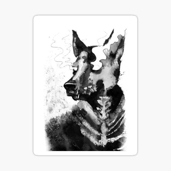 The Black Dog Sticker