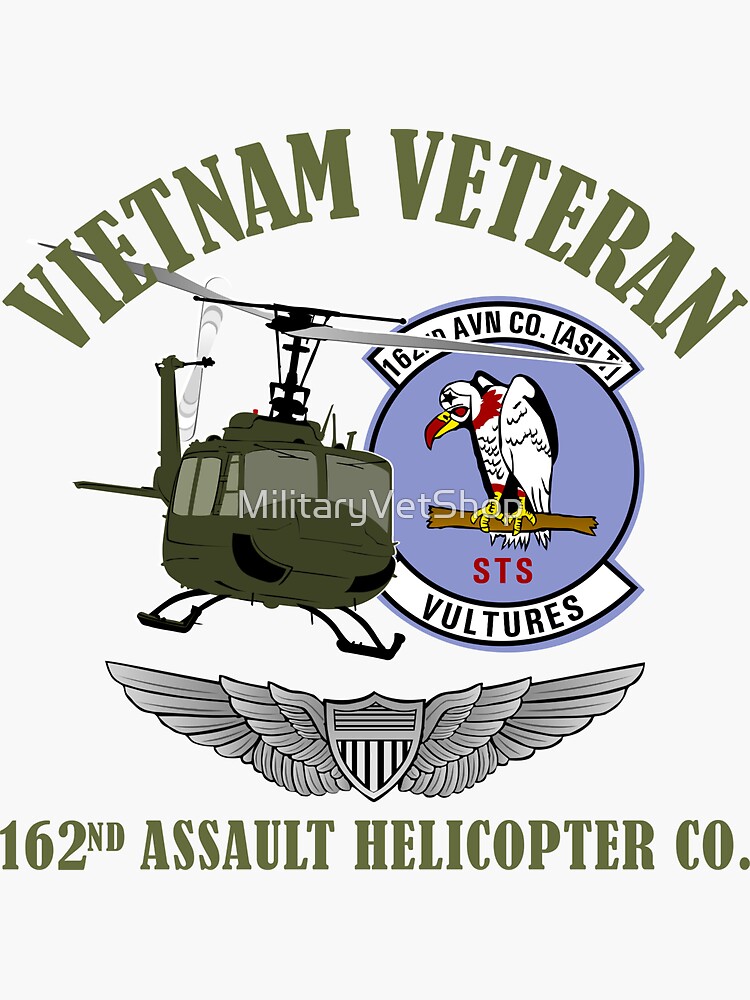 162nd Assault Helicopter - Vietnam Veteran by MilitaryVetShop
