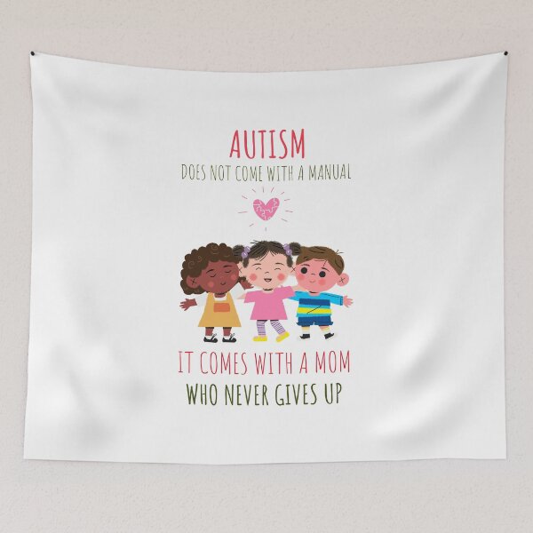 Item preview, Autism Does Not Come With A Manual It Comes With A Mom Who Never Gives Up designed and sold by pradeeprajput.