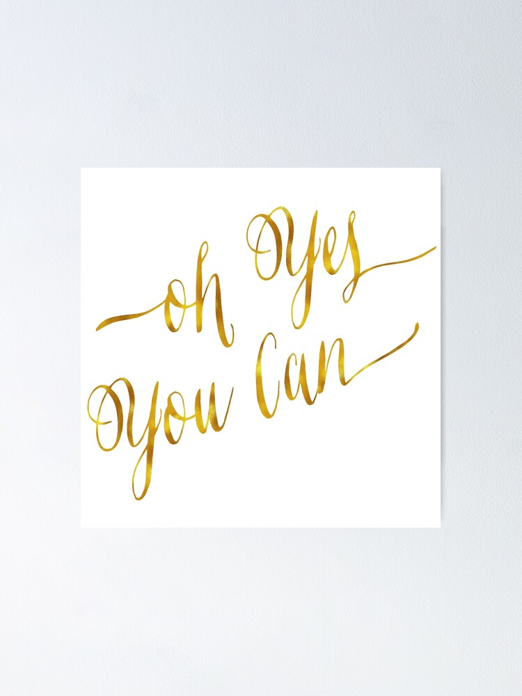 Gold Foil White Pencils Get It Done Motivational Quote 