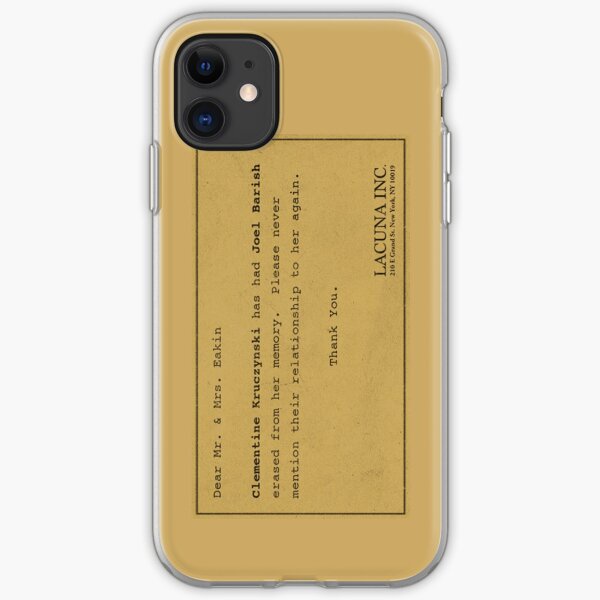 Eternal Sunshine Memory Loss iPhone Soft Case