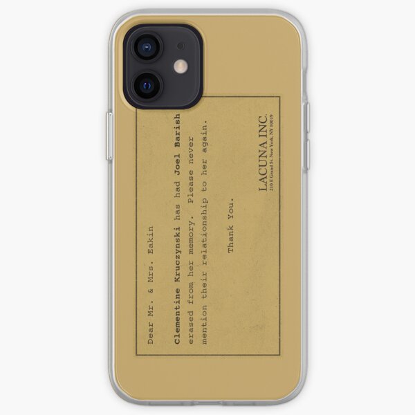 Eternal Sunshine Memory Loss iPhone Soft Case