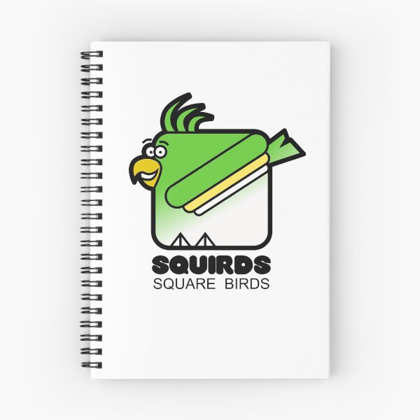 Item preview, Square Bird Parakeet Retro Minimalist Squirds designed and sold by Quooki.