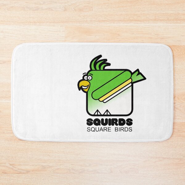 Item preview, Square Bird Parakeet Retro Minimalist Squirds designed and sold by Quooki.
