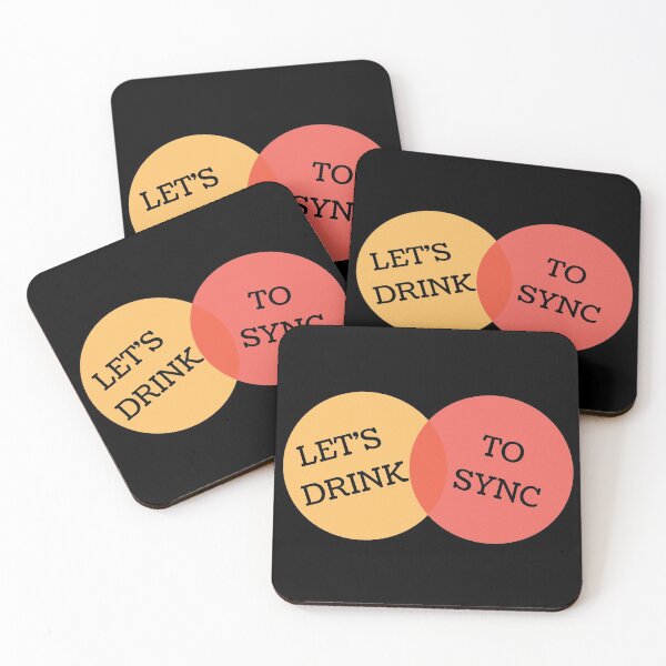 Item preview, LETS DRINK TO SYNC - GET ON THE SAME PAGE BUBBLES designed and sold by Awesome &  Affordable.