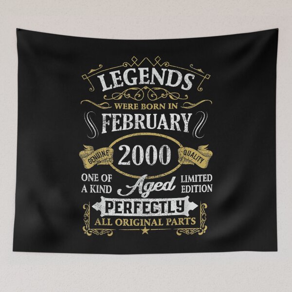 Item preview, 21 Years Old Gift Vintage February 2000 21st Bday Gift TShirt13 designed and sold by SeanRichar.