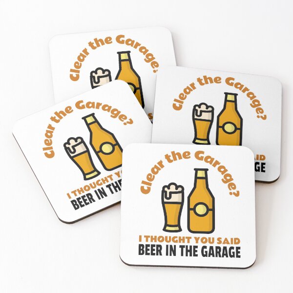 Item preview, Beer In The Garage designed and sold by MoonsmileProd.