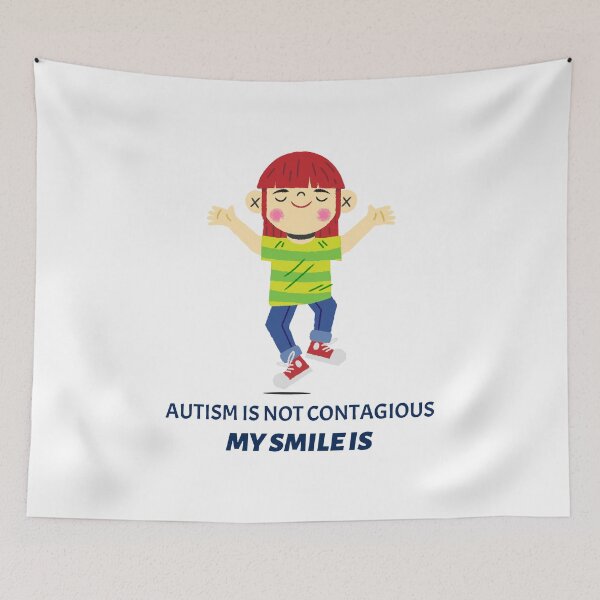 Item preview, Autism Is Not Contagious My Smile Is designed and sold by pradeeprajput.