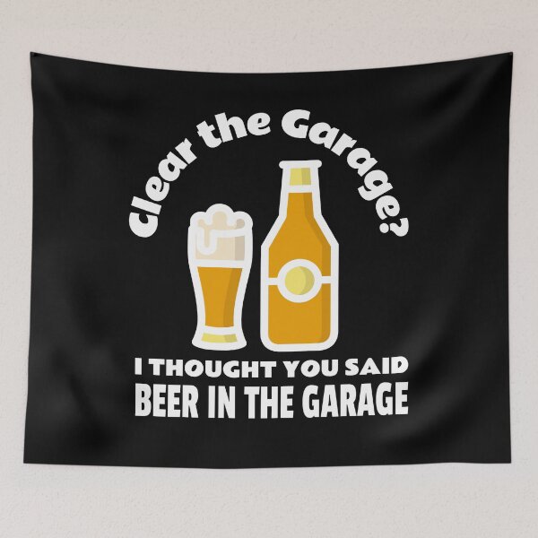 Item preview, Beer In The Garage designed and sold by MoonsmileProd.