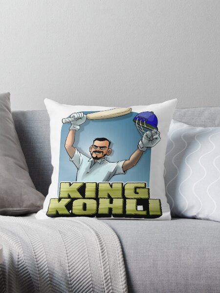 King Kohli Throw Pillow