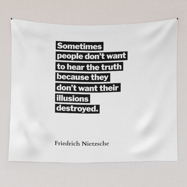 Item preview, Nietzsche quote designed and sold by HumanQuoteLand.
