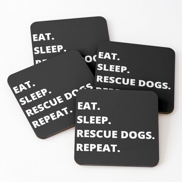 Item preview, EAT. SLEEP. RESCUE DOGS. REPEAT. designed and sold by obinrebel.