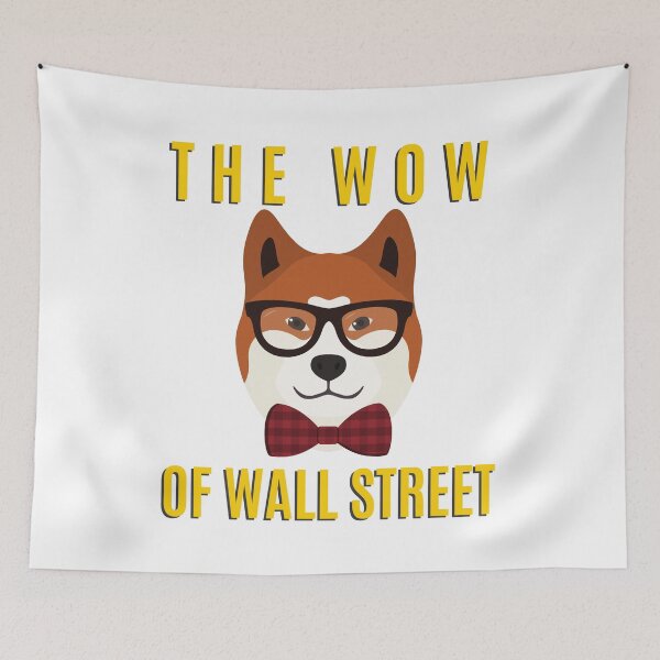 Item preview, The Wow Of The Wall Street - Funny Office Dogo   designed and sold by PandaSoul.