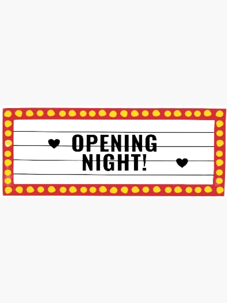 Happy Opening Night | Greeting Card