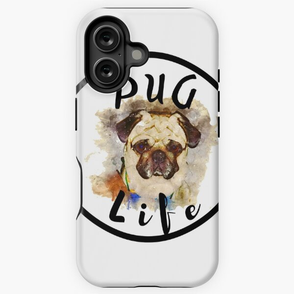 Vista previa del artículo con la obra «Vida Pug», diseñado y vendido por Ettevehs.