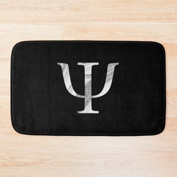 Item preview, Psi - Ψ - Psychology Symbol - White and Marble designed and sold by thelustrous.