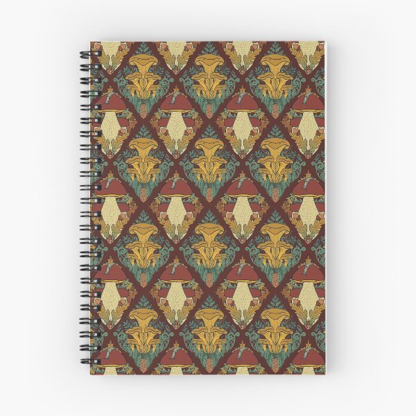 Item preview, Fungi Damask Burgundy  designed and sold by TursiArt.