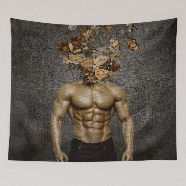 Item preview, Strong is Beautiful (male version) Digital Collage designed and sold by DoggoTankDesign.