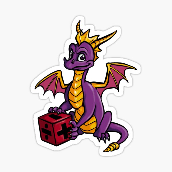 Purple Dragon Dice Sticker