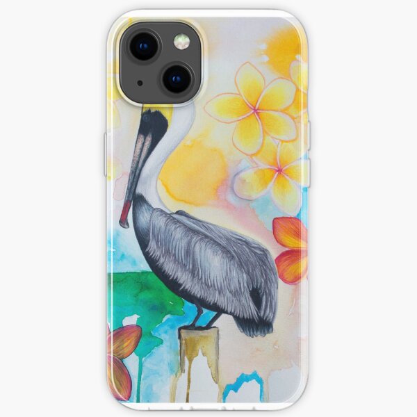 Plumerias and a Pelican iPhone Soft Case