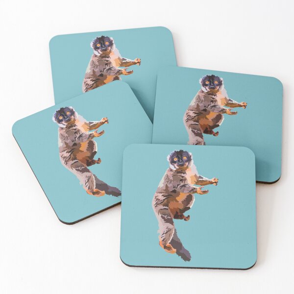 Item preview, C is for Common Brown Lemur,Common Brown Lemur Illustration – Madagascar Primate Art for Wildlife and Nature Lovers designed and sold by PrettylittlepastelUk.