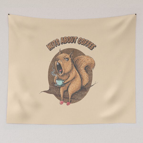 Item preview, Funny Squirrel Nuts about Coffee  designed and sold by zarmar.