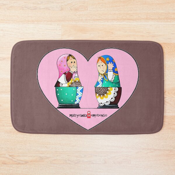 Item preview, Valentine Matryoshka Confused designed and sold by Matryoshka Emotions.
