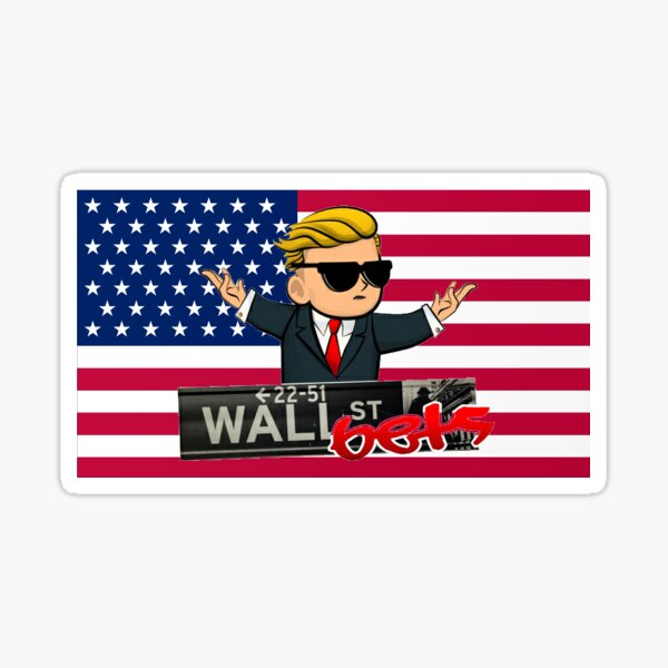 wallstreetbets bumper sticker