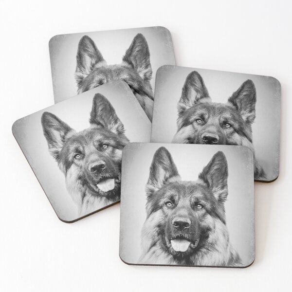Item preview, German Shepherd dog - BW Vintage - D44 designed and sold by DecoVintage.