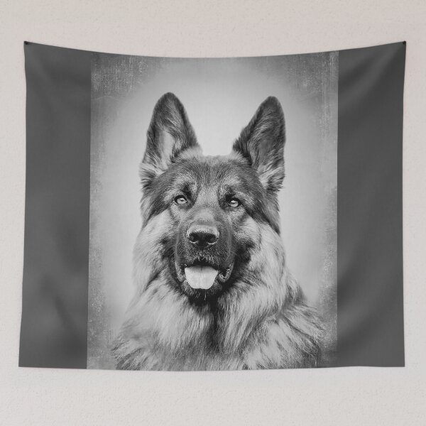 Item preview, German Shepherd dog - BW Vintage - D44 designed and sold by DecoVintage.