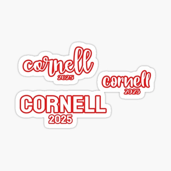 "Cornell 2025 sticker pack" Sticker by ameliazhengg Redbubble