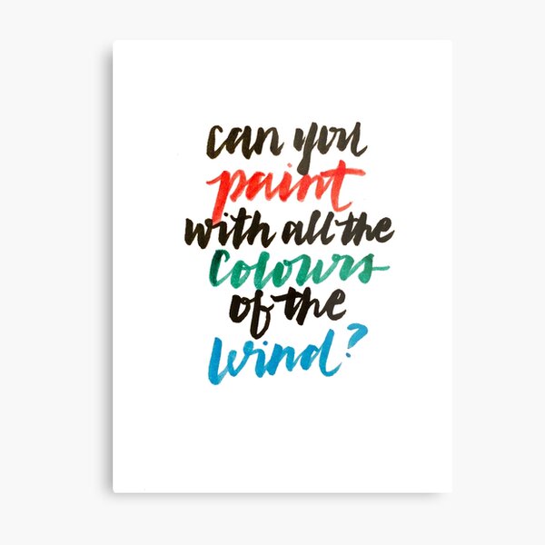 Colours of the Wind Metal Print