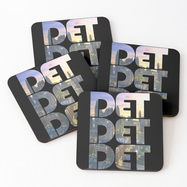 Item preview, Detroit, Michigan DET Cityscape Repeating Pattern designed and sold by CrabbyLobster.