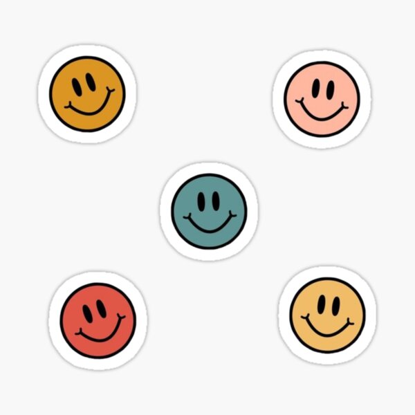 Smiley Face Sticker By Butterscotch52 Redbubble