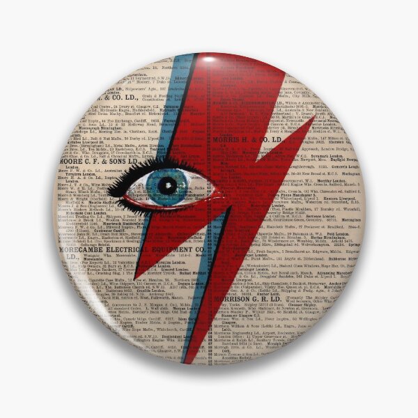 Item preview, David Bowie Eyes lightning Ziggy Stardust Bowie's Lightning designed and sold by lapetiteart.