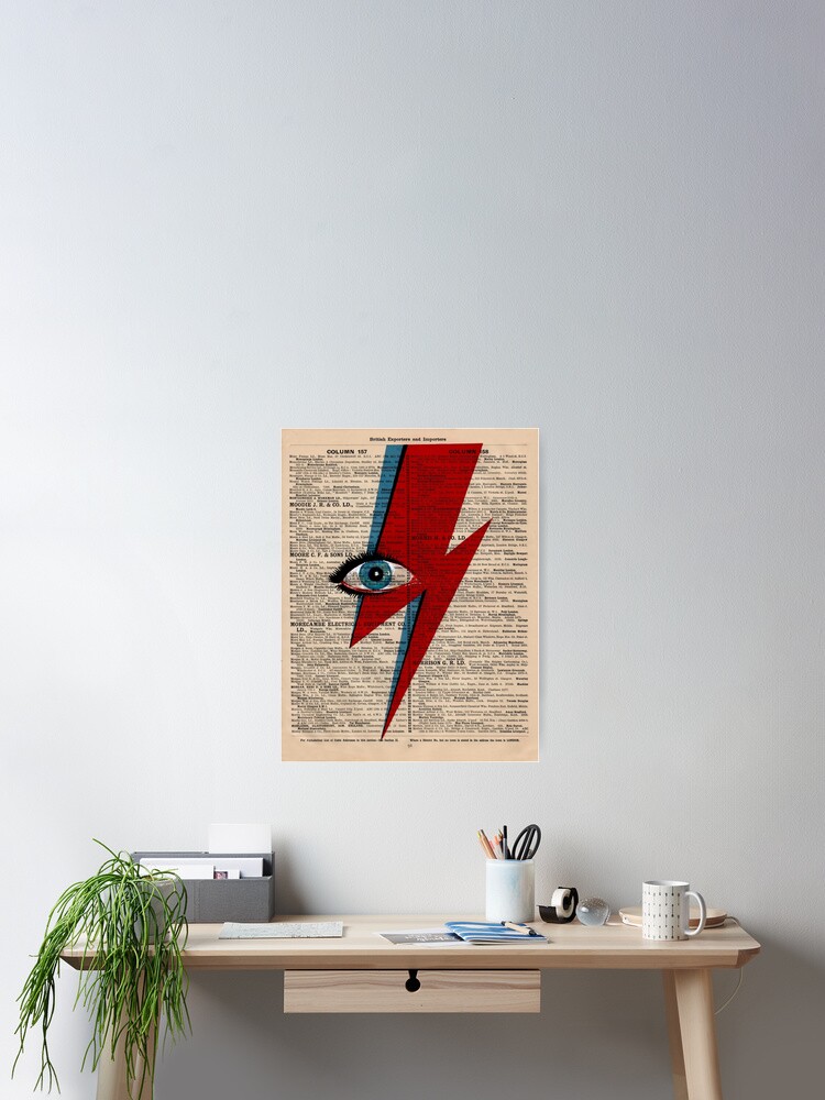 David Bowie Eyes lightning Ziggy Stardust Bowie's Lightning