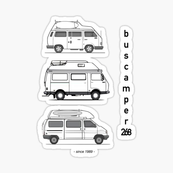 Just the campervans Sticker