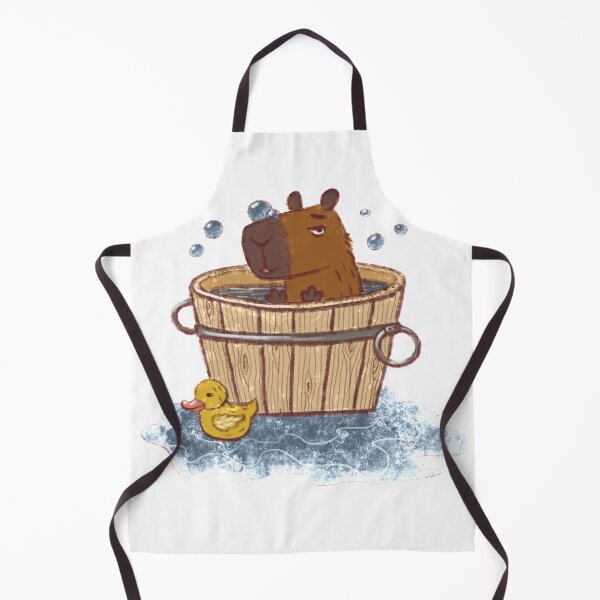 Item preview, Capybara bathing designed and sold by anne-moore.