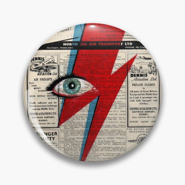 David Bowie Ziggy Stardust & the Spiders from Mars Enamel Pin