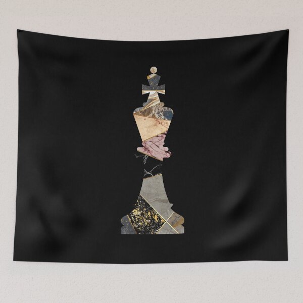 Item preview, Marble Chess Piece King — Chess Lovers designed and sold by MintaApparel.