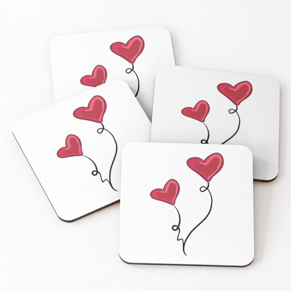 Item preview, Red Heart Love Balloons designed and sold by BRBShop.