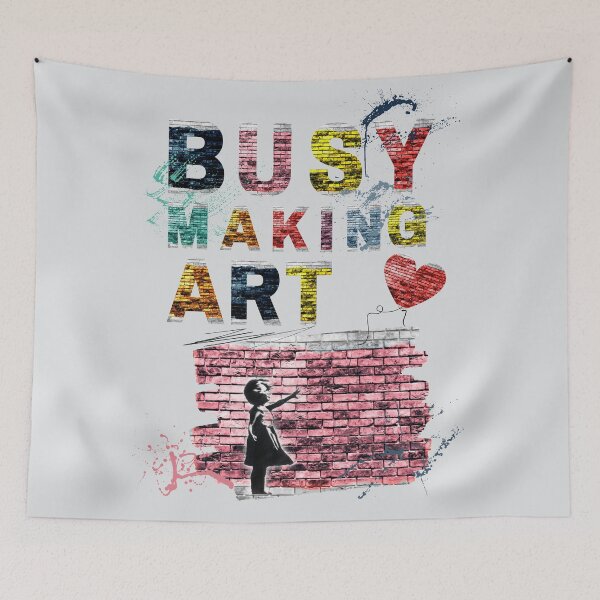 Item preview, Busy Making Art (Urban Style)  designed and sold by albix81.