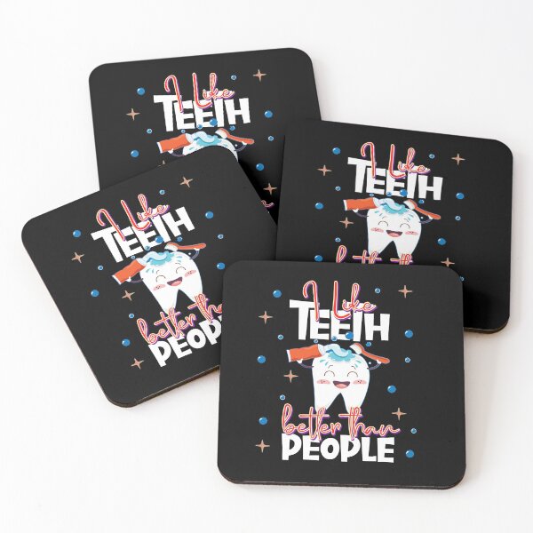 Item preview, I like Teeth better than People Dentist Dental Gifts designed and sold by Nzgiftsandmore.