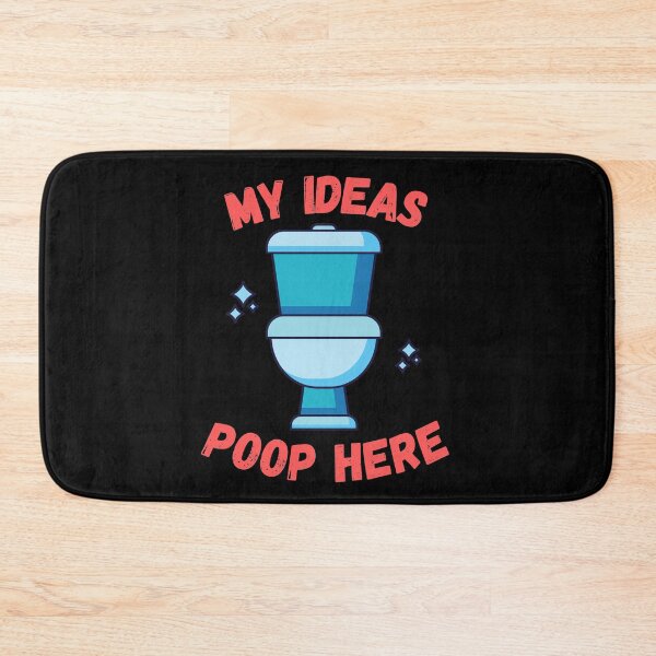 Item preview, MY IDEAS POOP HERE - TOILET IDEA POP PUN  designed and sold by Awesome &  Affordable.
