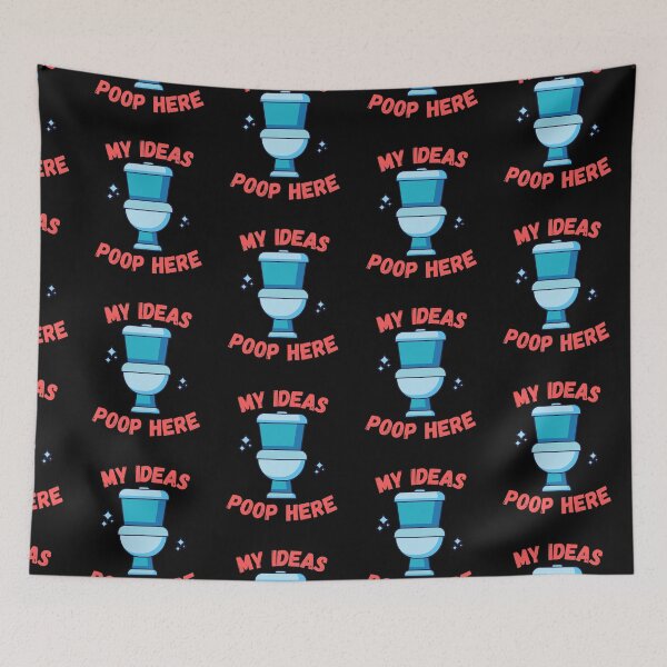 Item preview, MY IDEAS POOP HERE - TOILET IDEA POP PUN  designed and sold by Awesome &  Affordable.