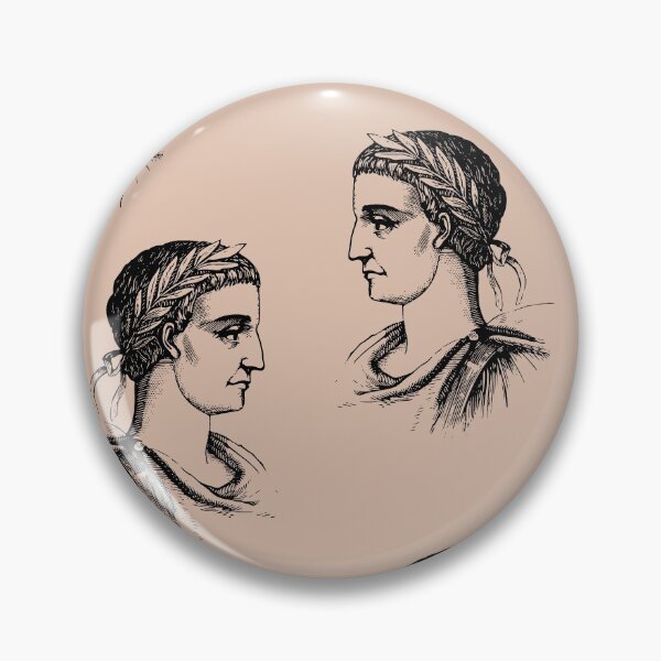 Item preview, Drawing of a Roman bust designed and sold by The-Roman-Lady.