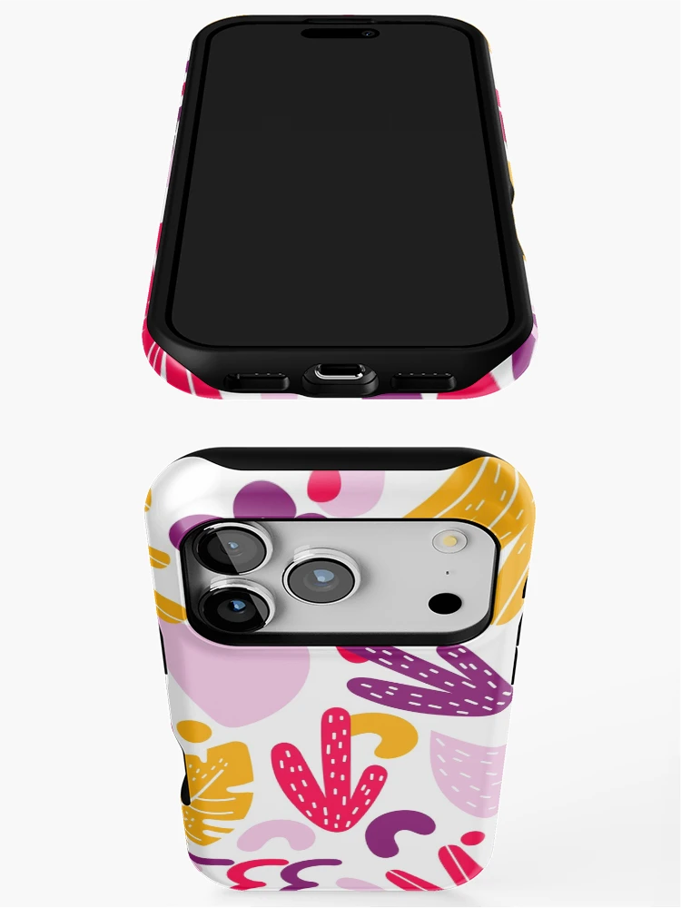Thumbnail 3 of 4, iPhone Case, Abstract Floral Rendition designed and sold by InducTees.