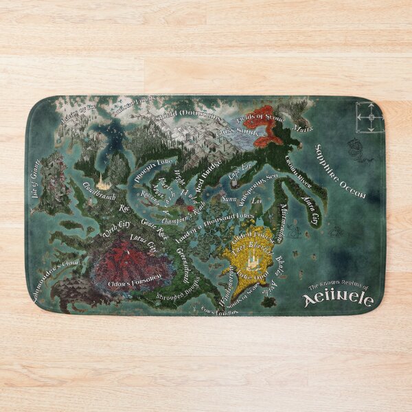 Item preview, Aeiinele fantasy map designed and sold by Moth Hawke Designs.