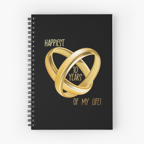 Item preview, Happiest 10 Years of My Life! (on Black) designed and sold by PawsitiveMum.