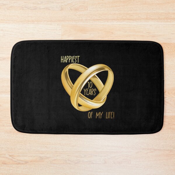 Item preview, Happiest 10 Years of My Life! (on Black) designed and sold by PawsitiveMum.
